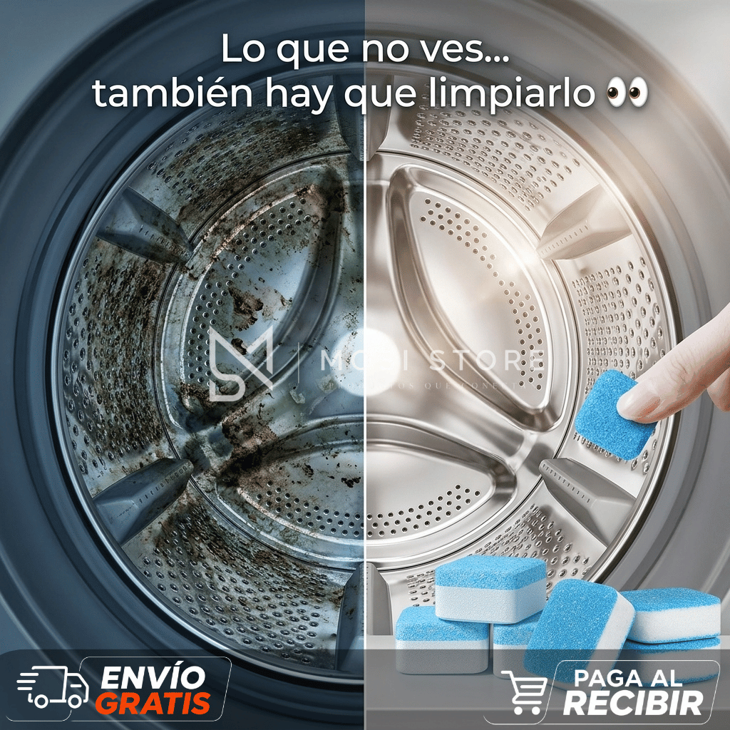 PastiClean™ — Pack Pastillas Limpia Lavadora x60 Unidades