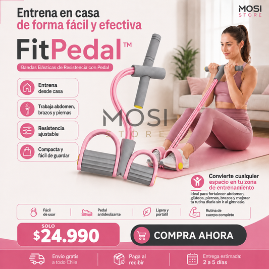 FitPedal™ — Bandas Elásticas de Resistencia con Pedal | MOSI STORE