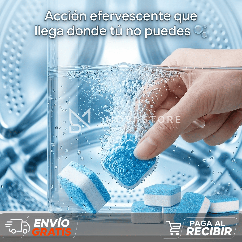 PastiClean™ — Pack Pastillas Limpia Lavadora x60 Unidades
