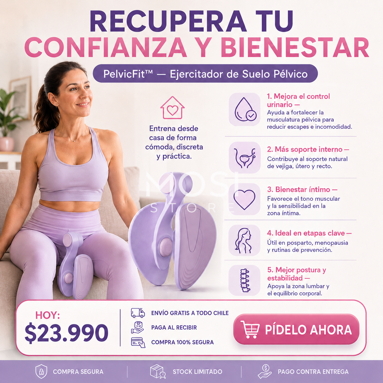 🌸✨ PelvicFit™ — Ejercitador de Suelo Pélvico | MOSI STORE