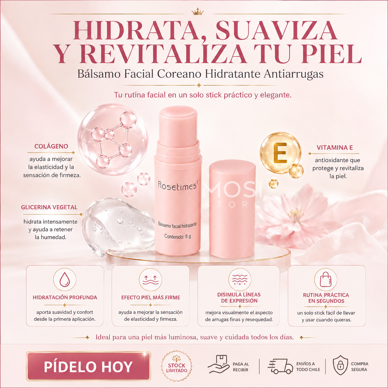 Bálsamo Coreano Facial Hidratante Antiarrugas