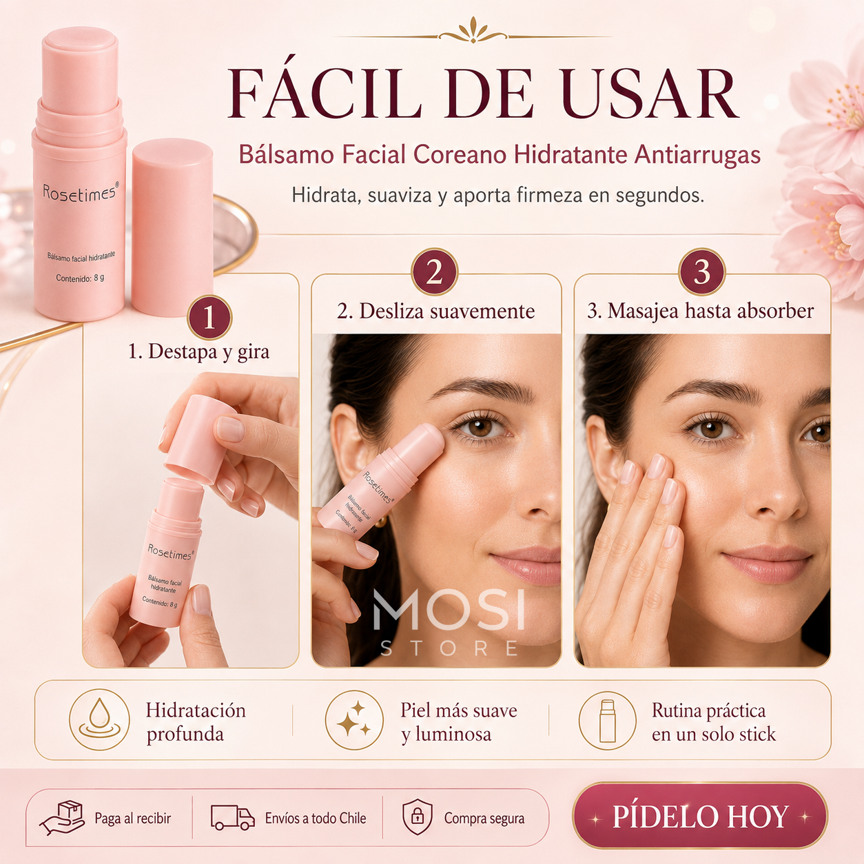 Bálsamo Coreano Facial Hidratante Antiarrugas