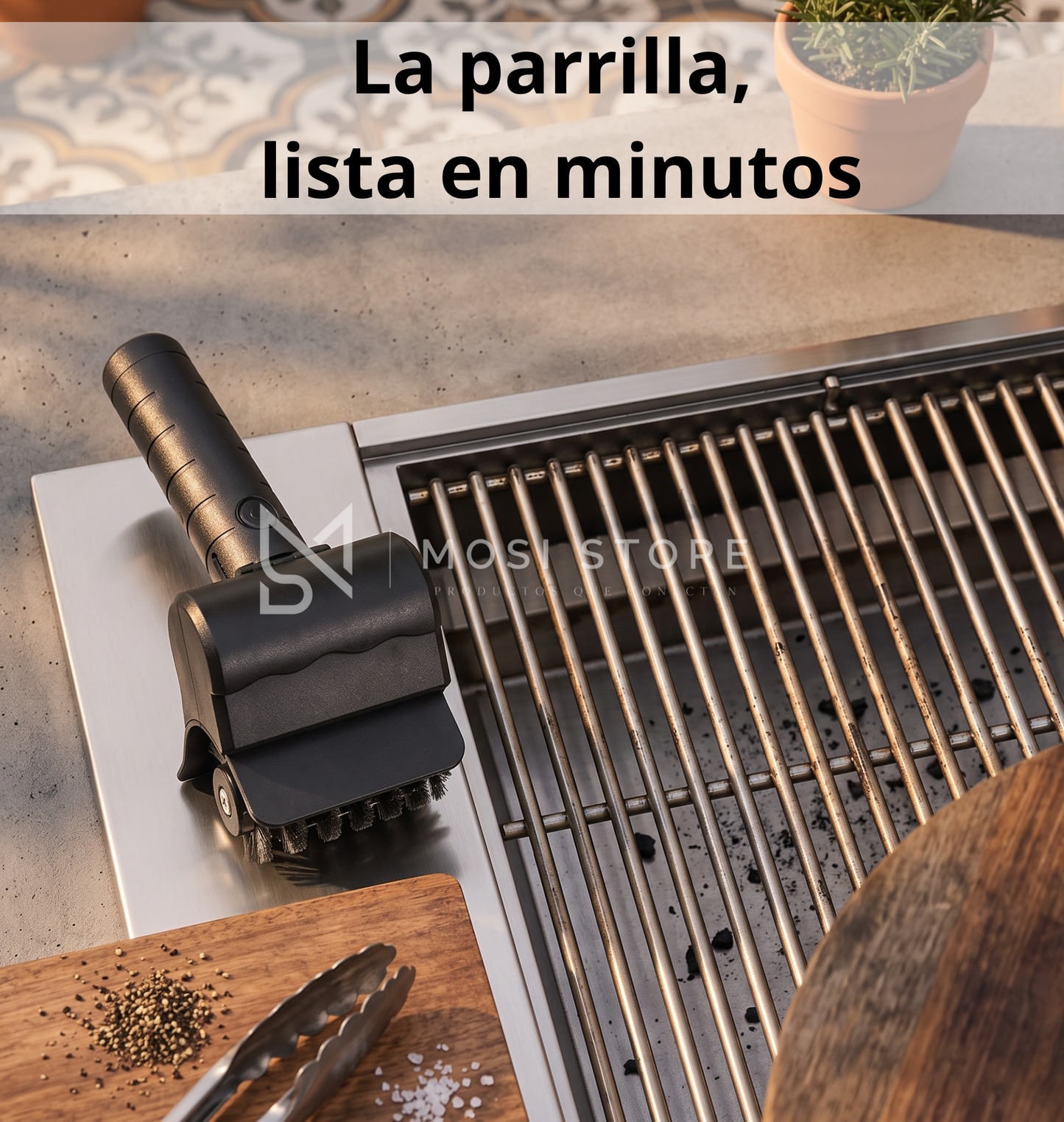AsadoClean™ — Cepillo Eléctrico Limpia Parrillas | MOSI STORE