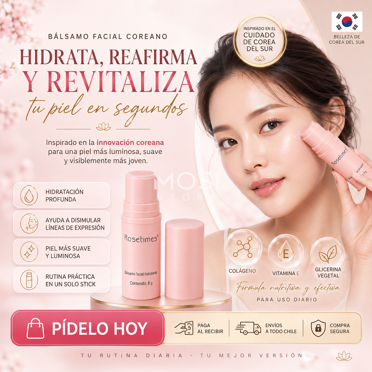 Bálsamo Coreano Facial Hidratante Antiarrugas
